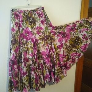 Floral Print Skirt